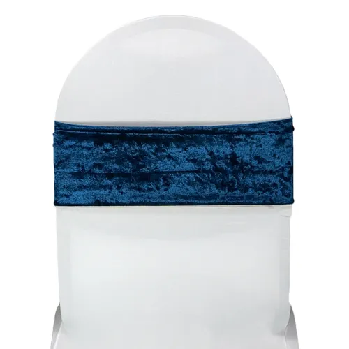 Navy Blue Velvet Chair Band