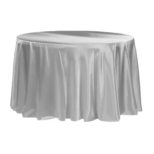 Silver Satin Linen