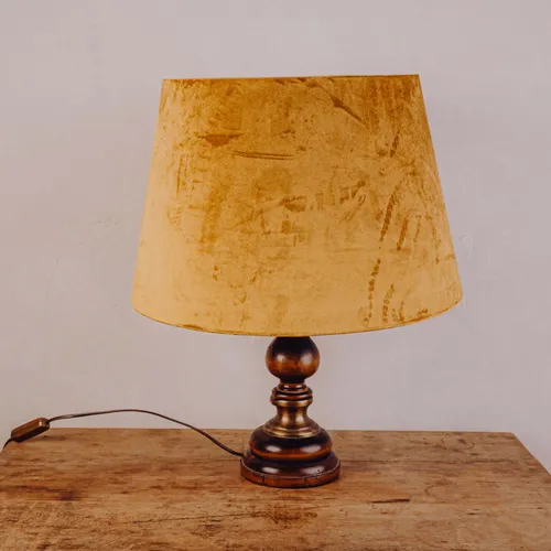 Lampe vintage moutarde