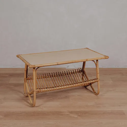 Table basse en rotin rectangulaire - modèles divers