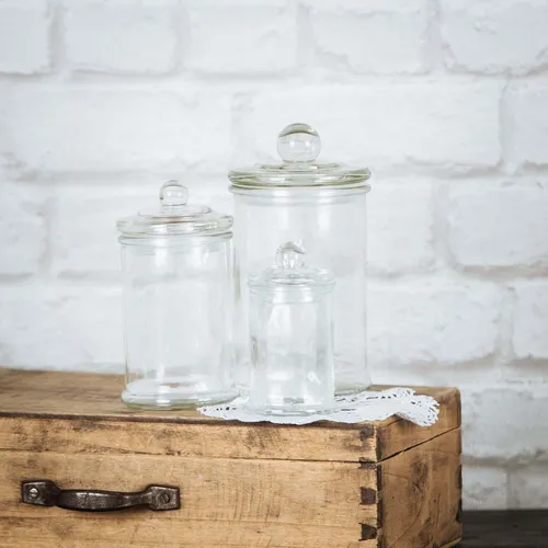 Trio de bocaux à bonbons