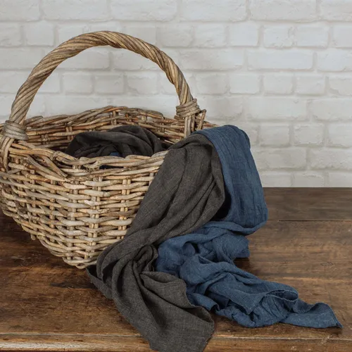 Tissu en lin coloré