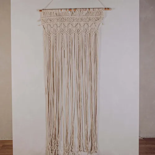 Rideau macramé