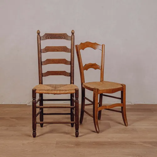 Chaise assise en paille