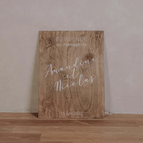 Panneau d'accueil à personnaliser - modèle Samuel