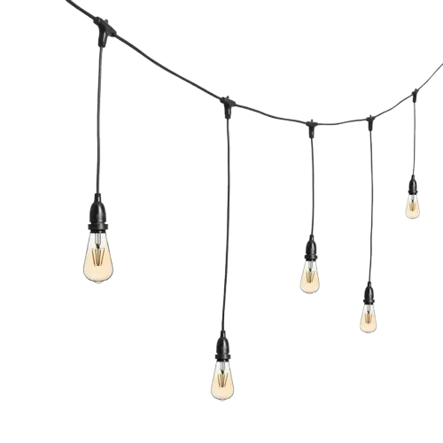 Guirlande ampoules suspendues