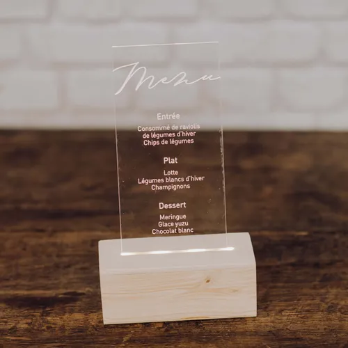 Support rétro éclairé