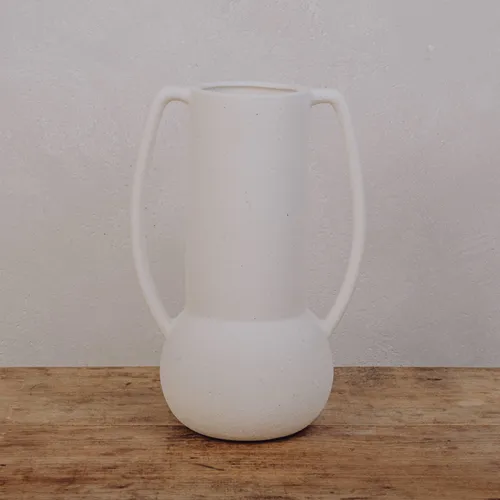 Amphore granité blanc