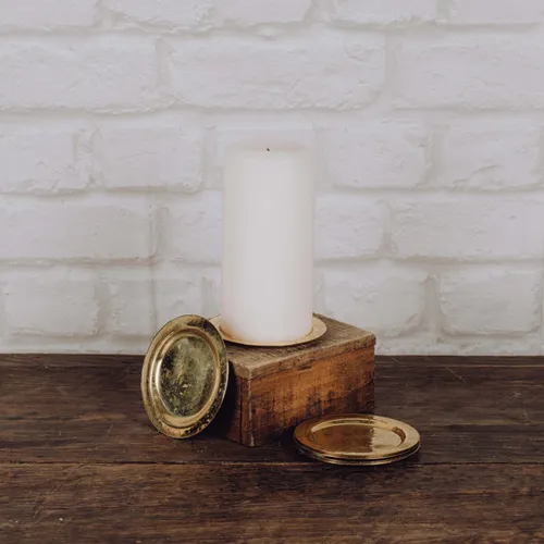 Coupelle laiton doré martelé