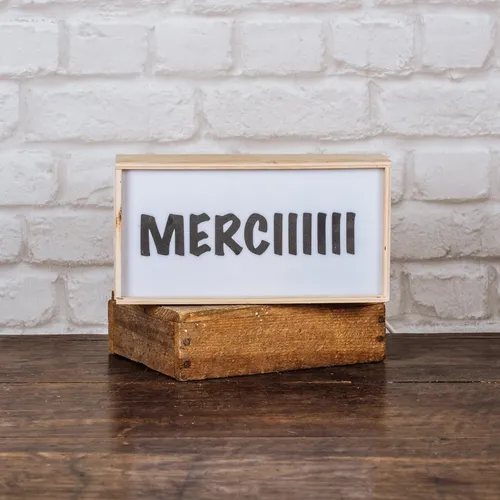 Boîte lumineuse à personnaliser