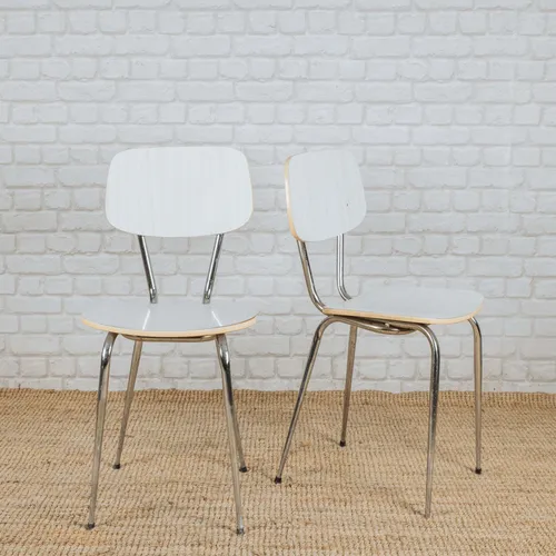 Chaise Formica blanche