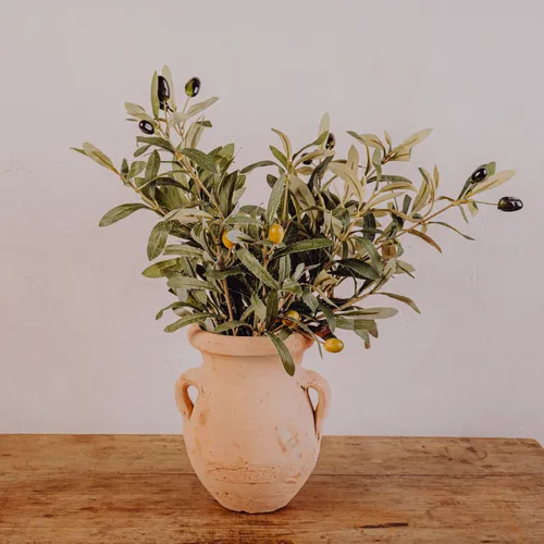 Branches d'olivier artificiel - Lot de 3