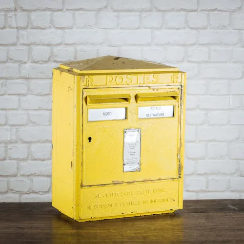 Boîte aux lettres La Poste jaune GM