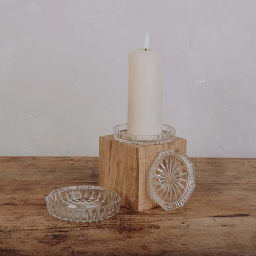 Coupelle en verre ciselé