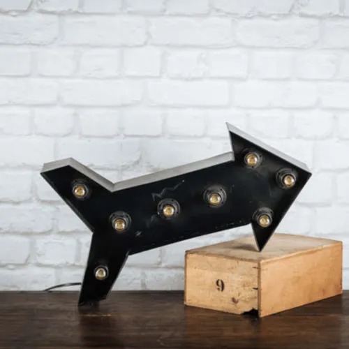 Flèche lumineuse métal