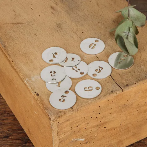 Numéro de table en métal 1 à 10