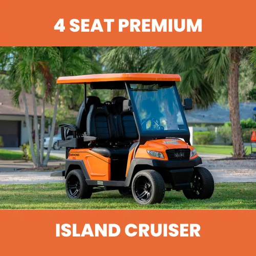 4 Seat Premium Island Cruiser Golf Cart