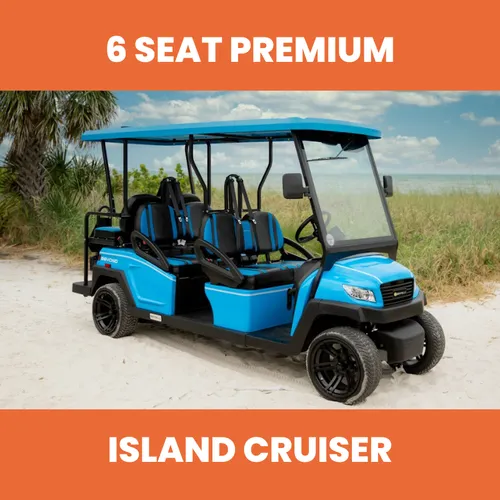 6 Seat Premium Island Cruiser Golf Cart