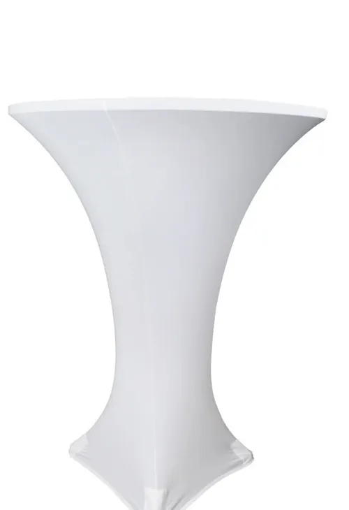white spandex cocktail tablecloth