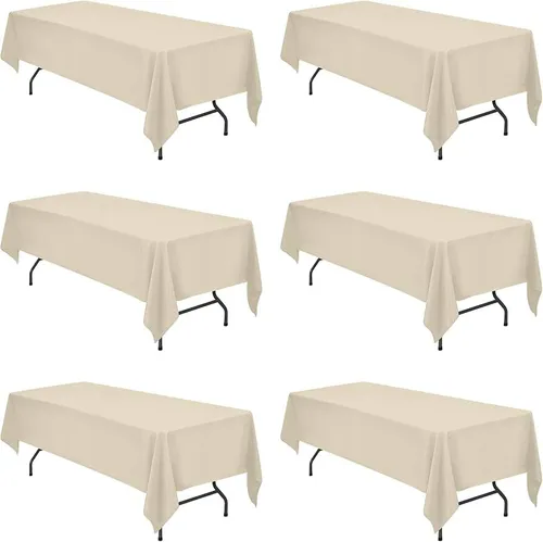 beige 8ft tablecloth