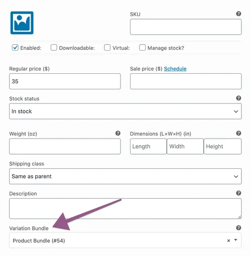 Single variation bundle