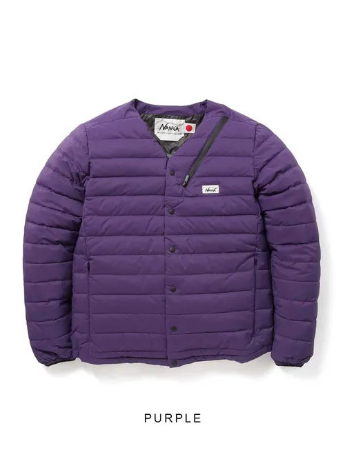 ダウンカーディガン(PURPLE)