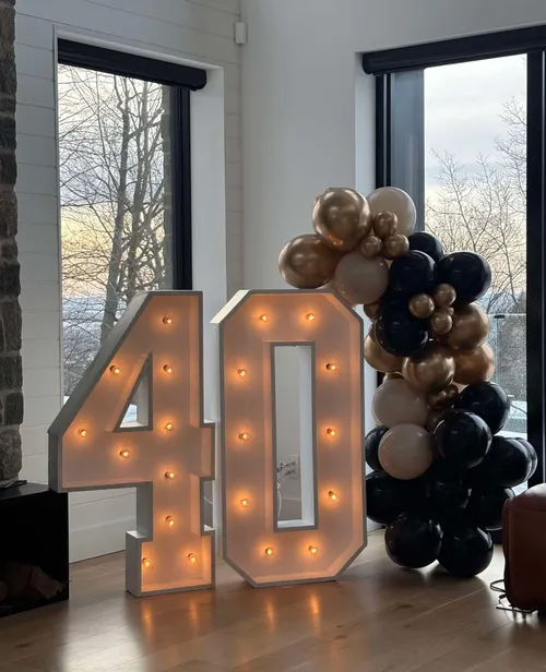 Chiffres Illuminées 40