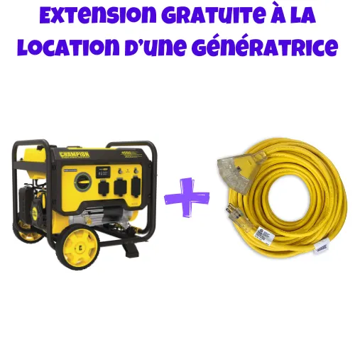 Génératrice + Extension