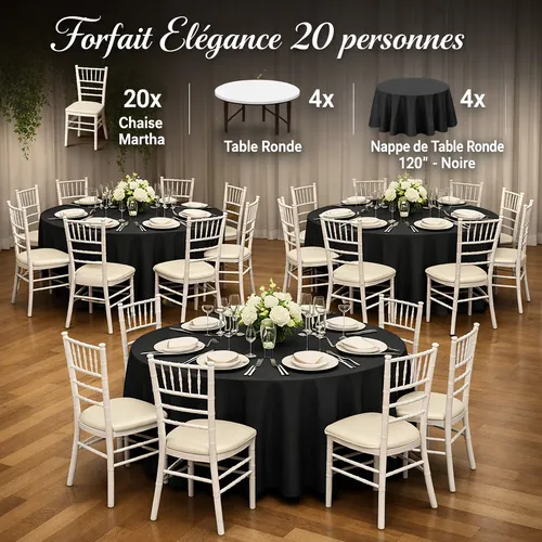 Forfait Élégance 20 personnes