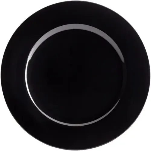 Assiette Décorative Noire
