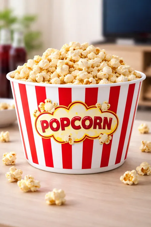 Bol de popcorn réutilissable