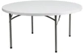 Round 60'' Plastic Folding Table