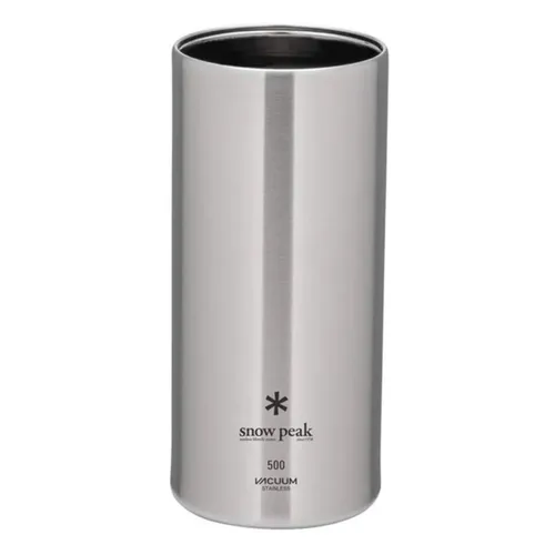 Snow Peak Shimo 500mL 17oz Can Cooler- Vacuum Insulated Stainless Steel