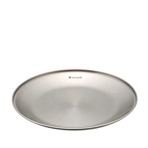 Snow Peak Tableware Plate L - Stainless Steel