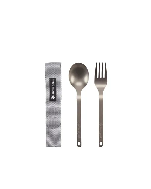 Snow Peak Titanium Fork and Spoon Set