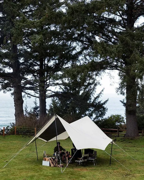 Fire/Spark Resistant Takibi Tarp Octa by Snow Peak