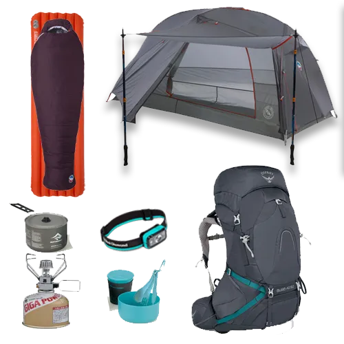 1-Person Backpacking Kit - Women's