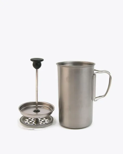 Titanium Coffee French Press by Snow Peak