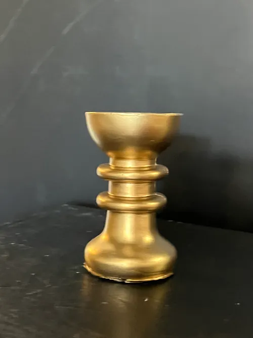 4.5in Gold Candle holder