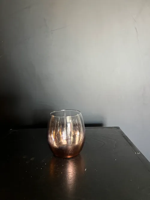 3.5 in Votive Clear-gold rim bottom