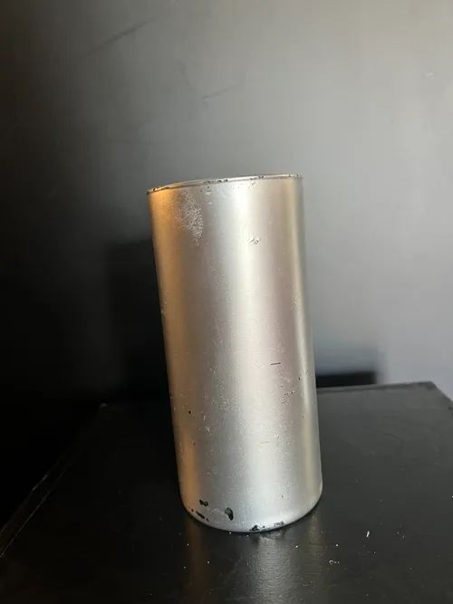 7in Silver Vase Cylinder