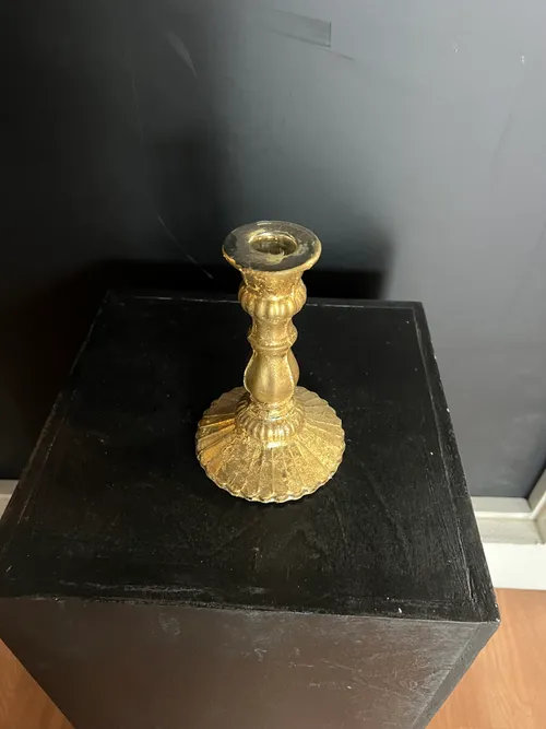 6in Gold Candle Holder