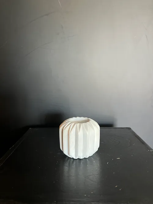 White Rock Candl holder- asst