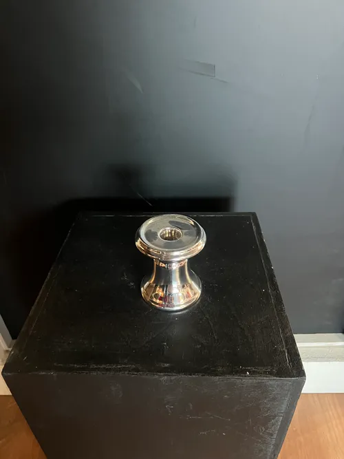 4in Silver Candle Holder