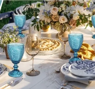 Blue goblet