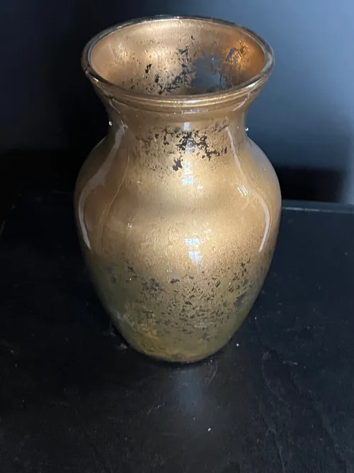 Floral Vase Mercury Gold