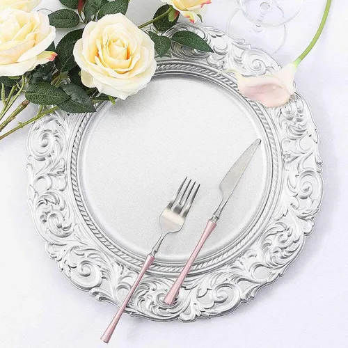 Baroque Charger Silver