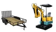 Trailer 12x6 - 1T Gas Excavator Combo