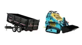 Dump Trailer - Mini Skid Steer Combo