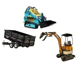 Dump Trailer - 1.8T Diesel Excavator - Mini Skid Steer Combo